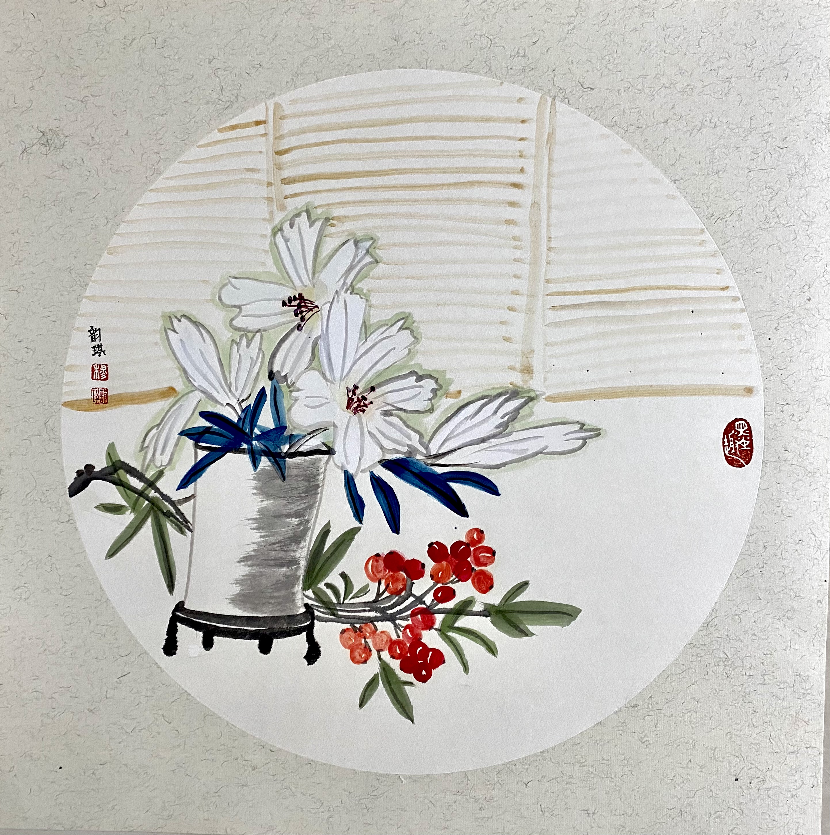 “花好月圆”国际青少年书画作品展览（第一集）(图36)