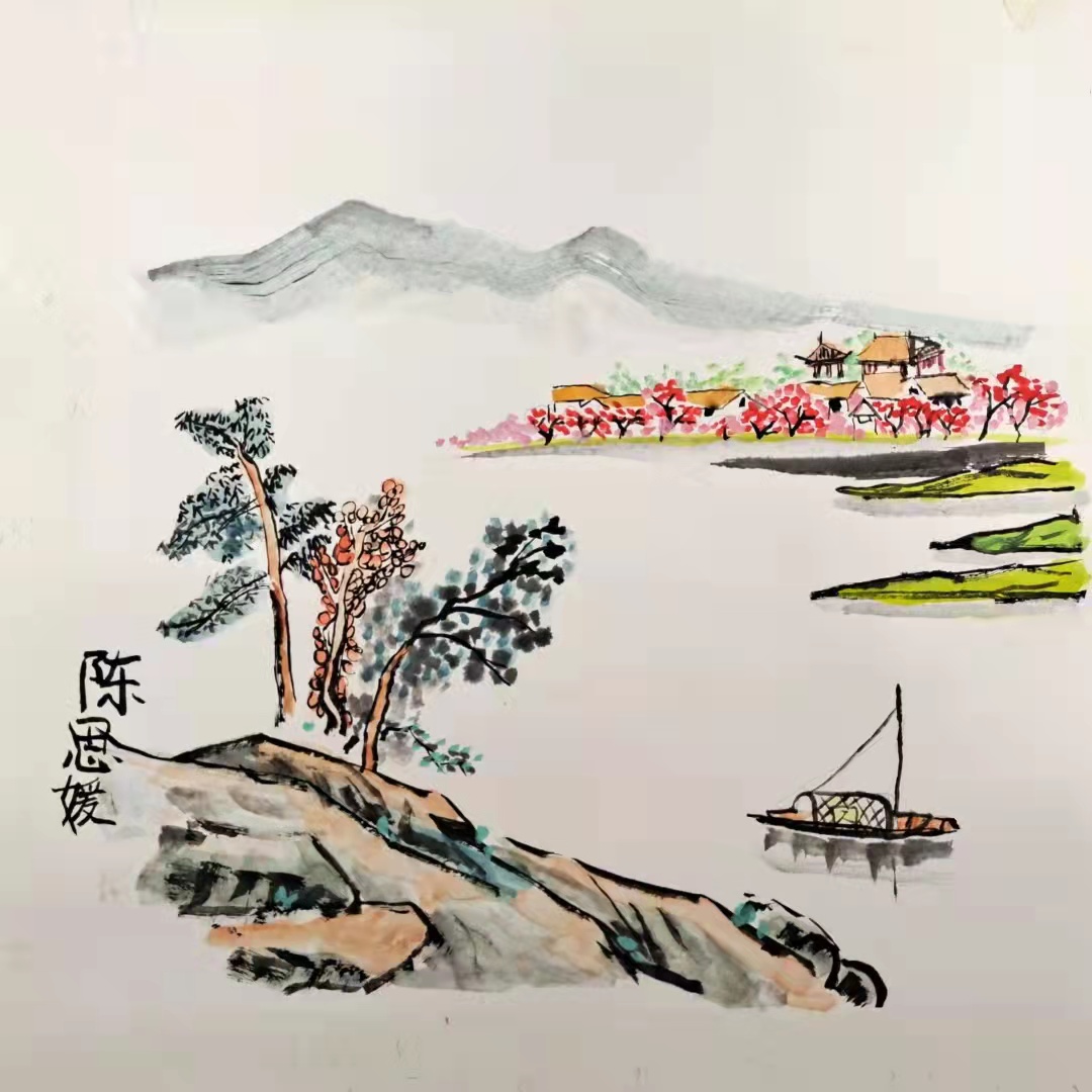 “花好月圆”国际青少年书画作品云上展厅（第二集）(图57)