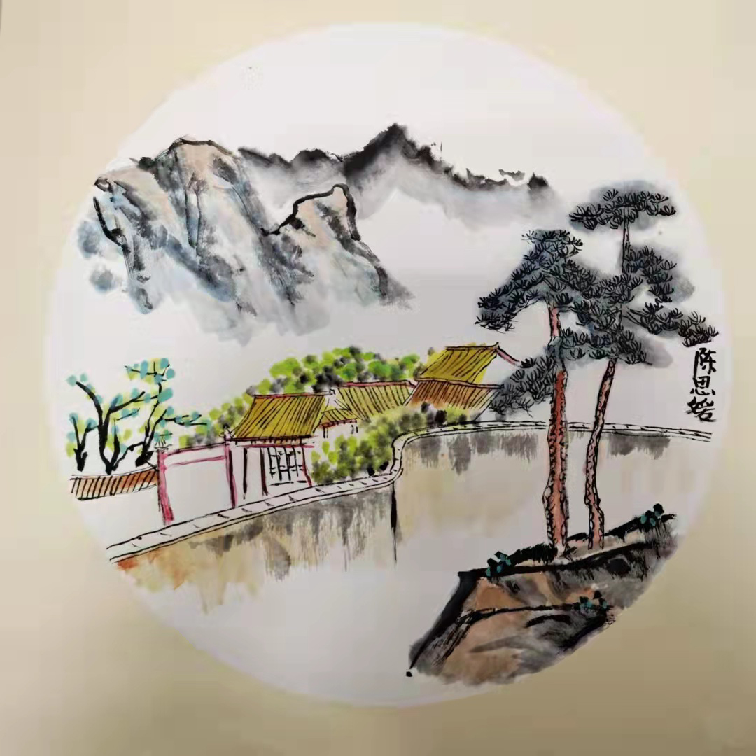 “花好月圆”国际青少年书画作品云上展厅（第二集）(图55)