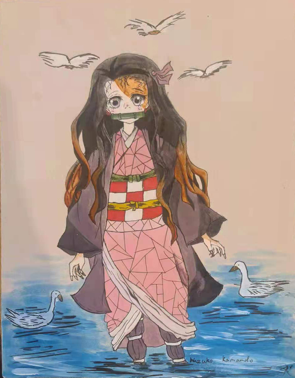 “花好月圆”国际青少年书画作品云上展厅（第三集）(图27)