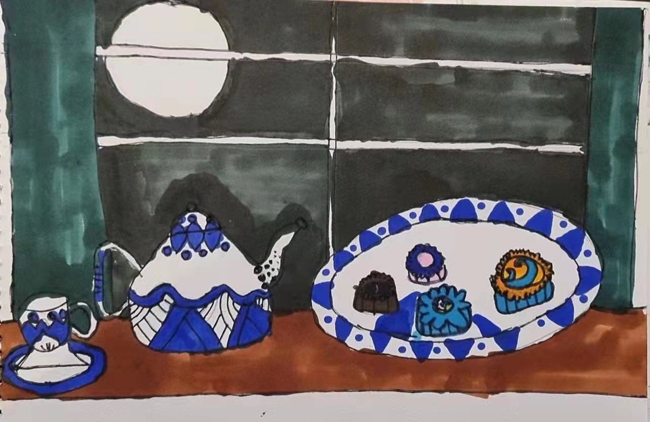 “花好月圆”国际青少年书画作品云上展厅（第四集）(图27)