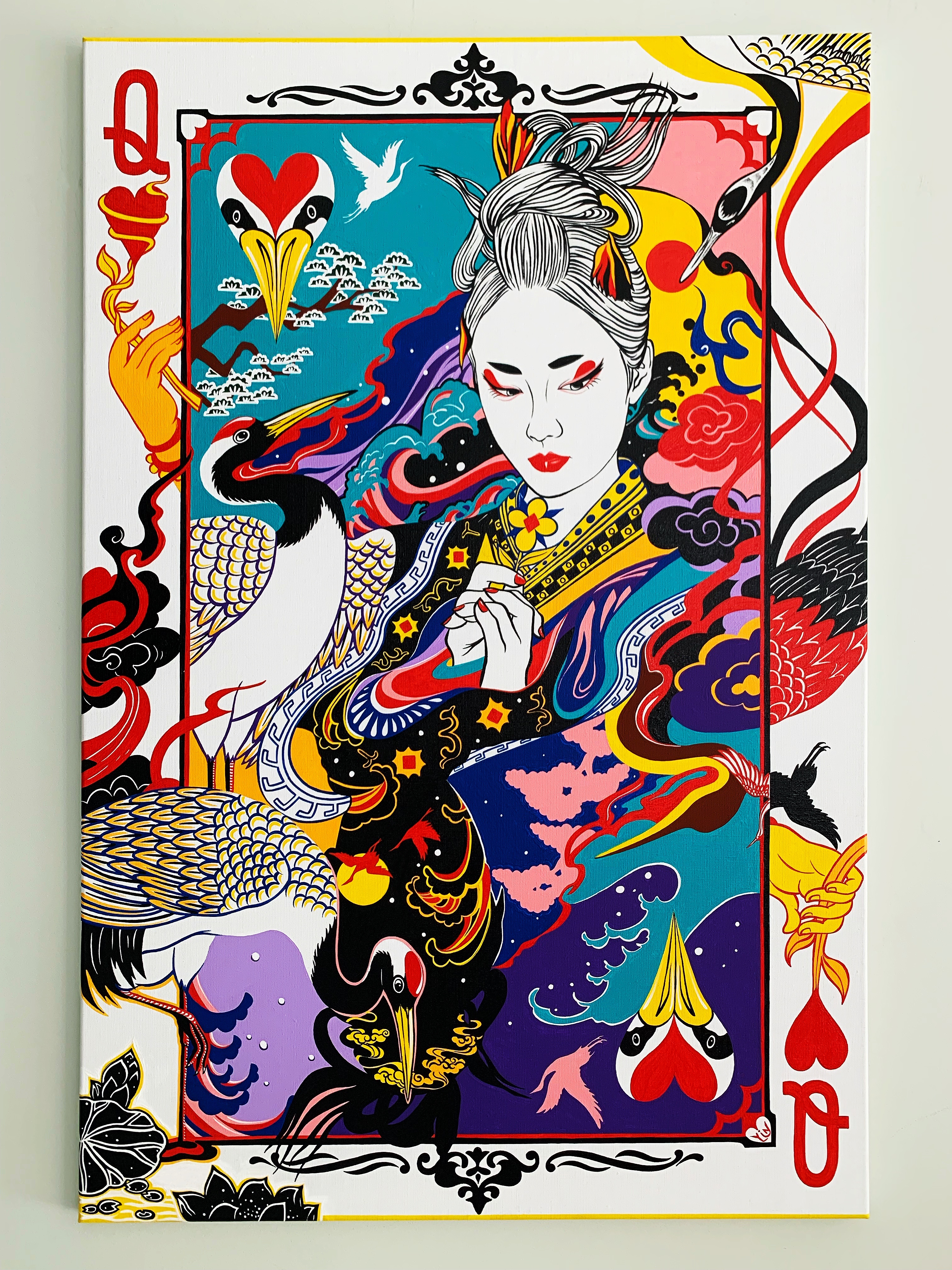 三八国际妇女节中澳女书画家书画作品云展——春天的故事(图18)