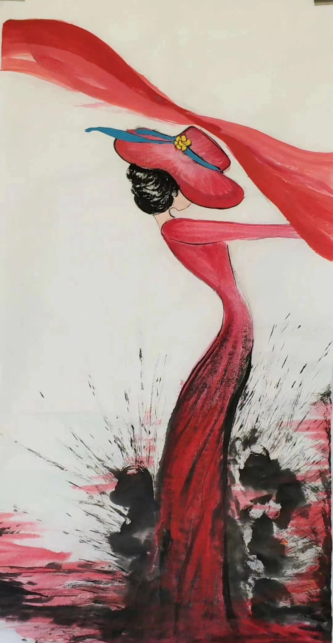 三八国际妇女节中澳女书画家书画作品云展——春天的故事(图5)