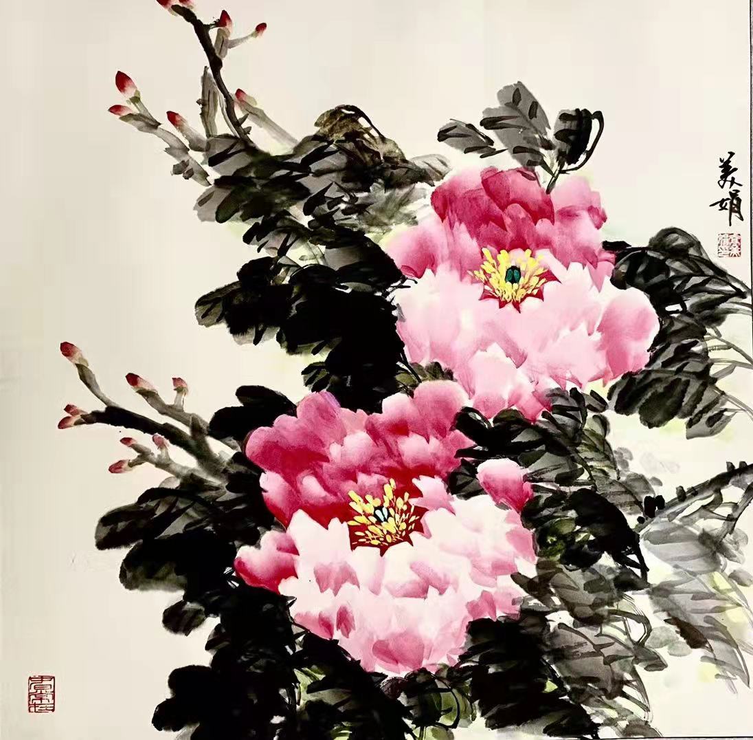三八国际妇女节中澳女书画家书画作品云展——春天的故事(图22)