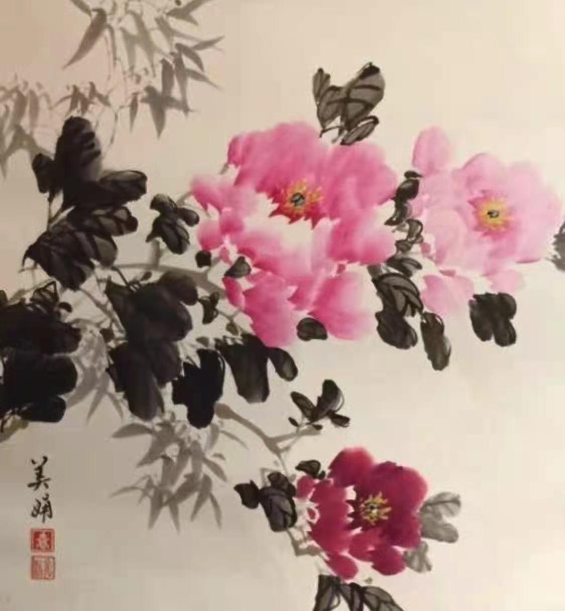 三八国际妇女节中澳女书画家书画作品云展——春天的故事(图21)