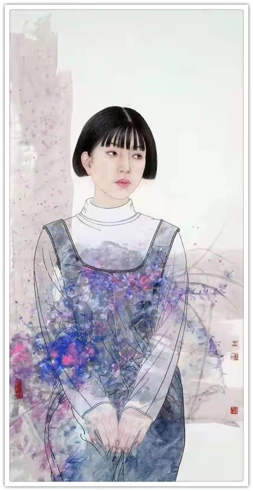 三八国际妇女节中澳女书画家书画作品云展——春天的故事(图30)