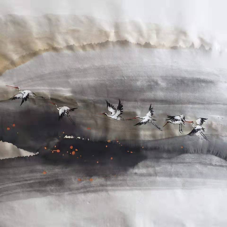 三八国际妇女节中澳女书画家书画作品云展——春天的故事(图40)