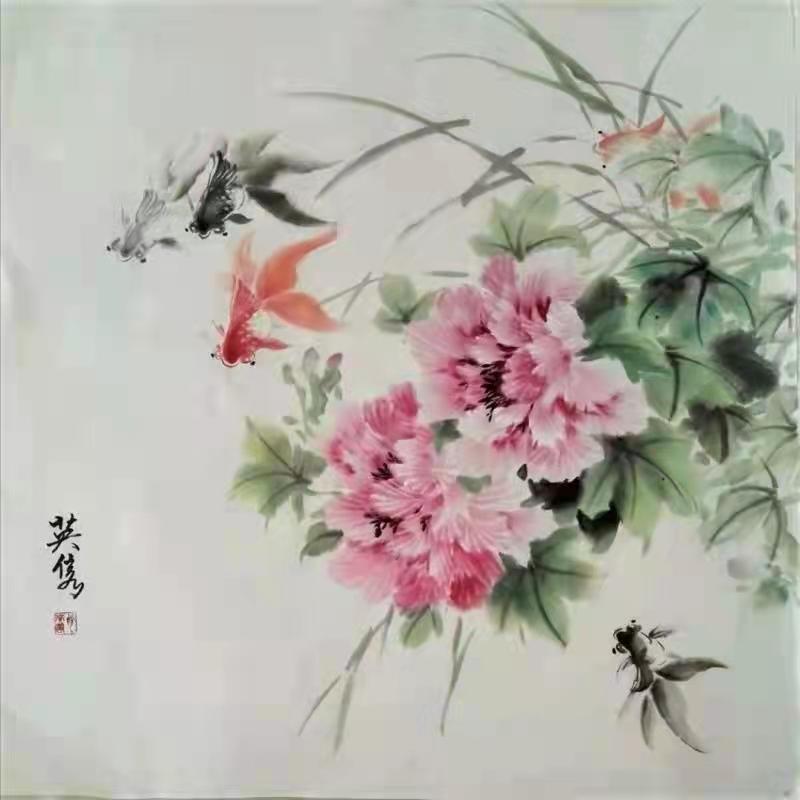 三八国际妇女节中澳女书画家书画作品云展——春天的故事(图44)