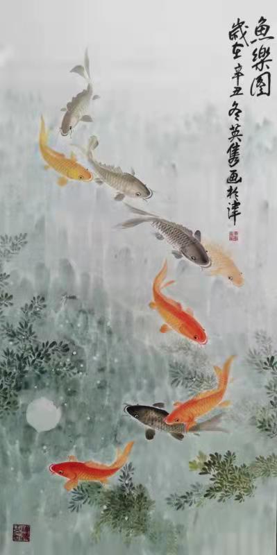 三八国际妇女节中澳女书画家书画作品云展——春天的故事(图46)
