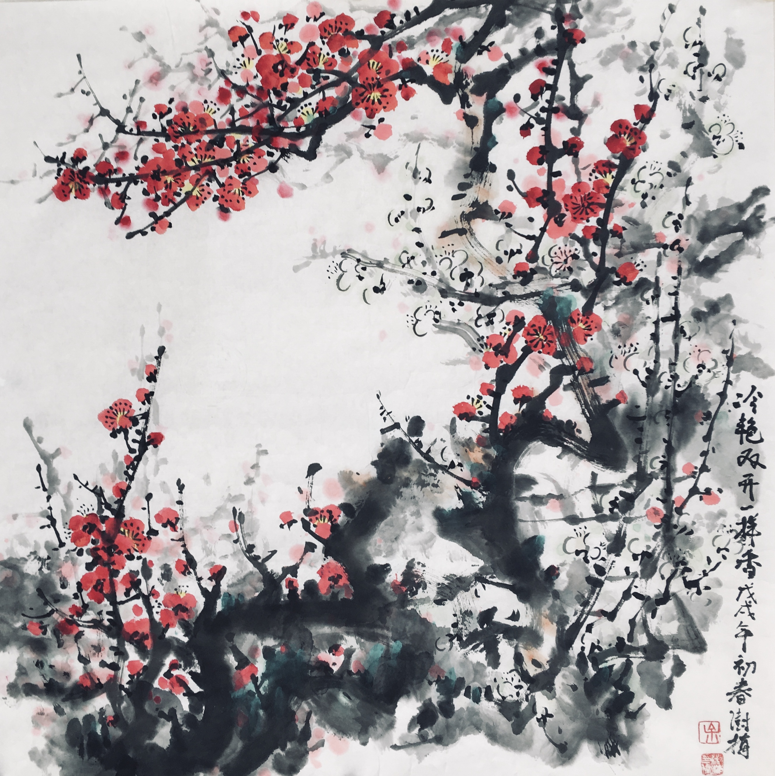 三八国际妇女节中澳女书画家书画作品云展——春天的故事(图56)