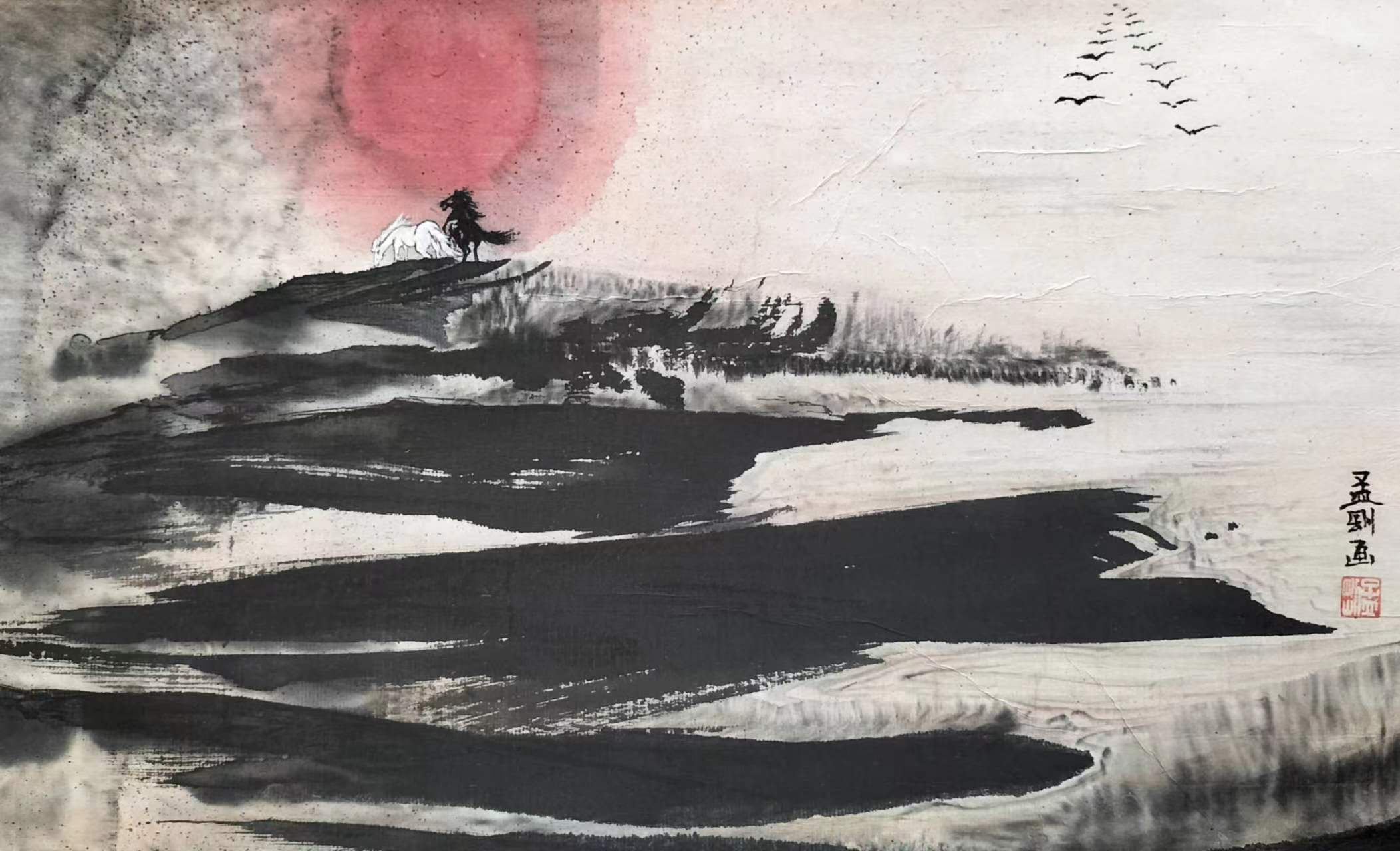 2023中外艺术家迎新年书画展(图6)