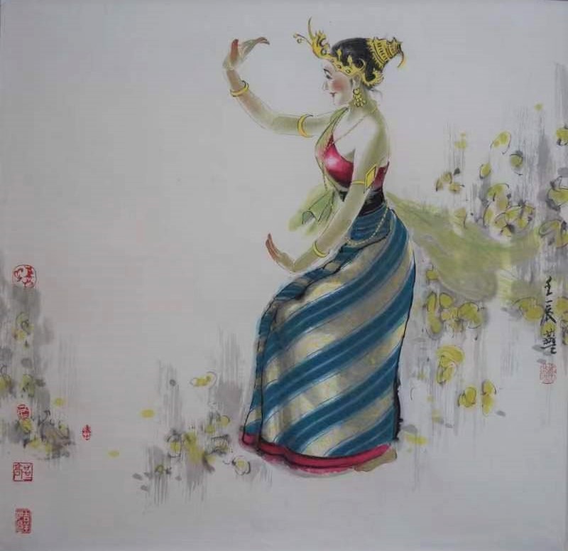 2023中外艺术家迎新年书画展(图12)