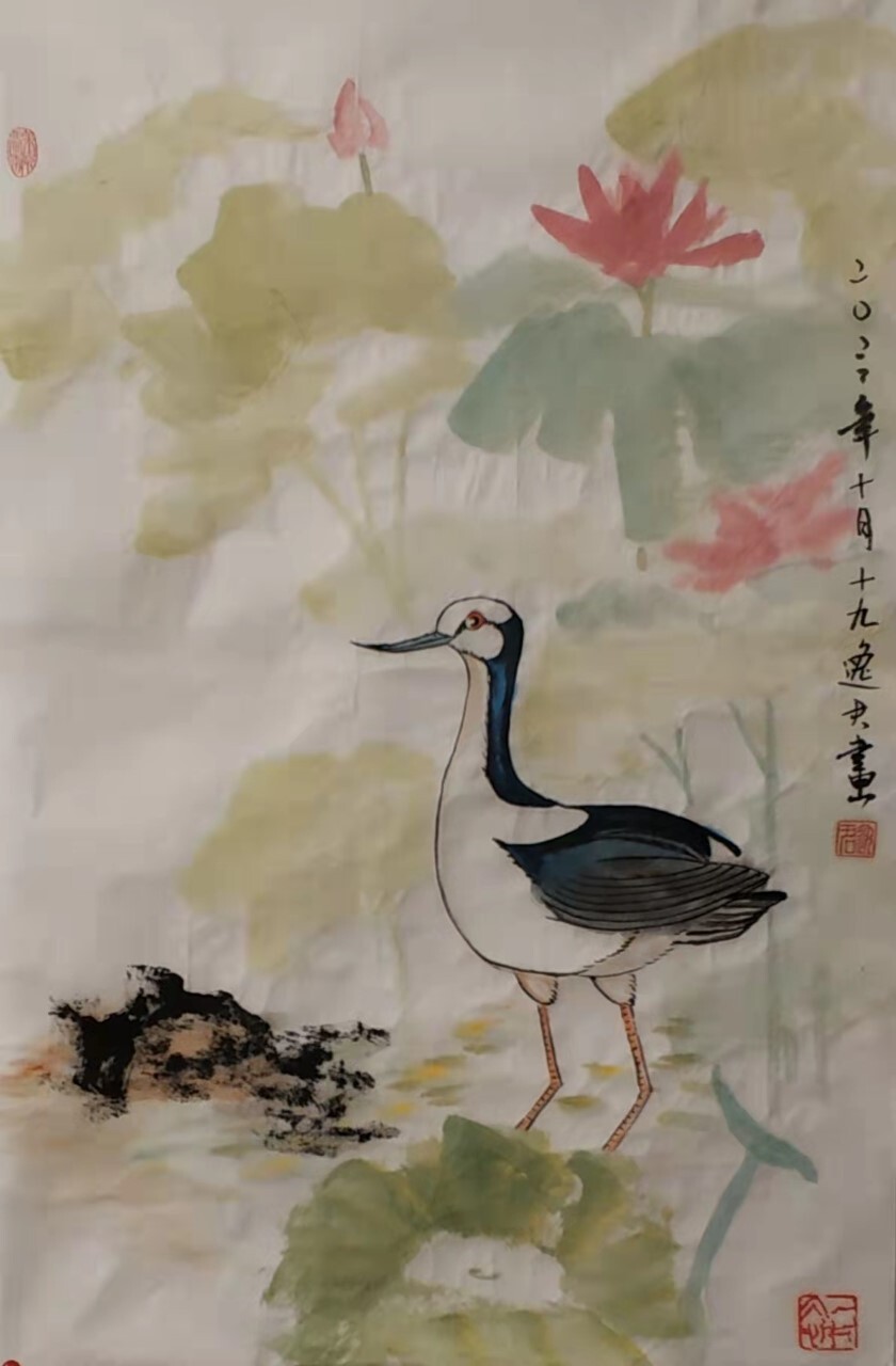 2023中外艺术家迎新年书画展(图99)